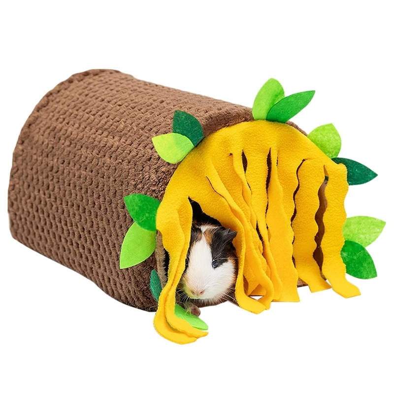 

Bunny Tube 2-Way Tunnel Cave House Warm Bed Cage Nest for Sugar Glider Hamster Easy to Assemble Washable Dropship