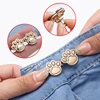 2Pcs Cat Paw Shaped Adjustable Jean Button Waist Buckle Snap Pants Buckle Extender Replacement Jeans Button Attacher Pins 2