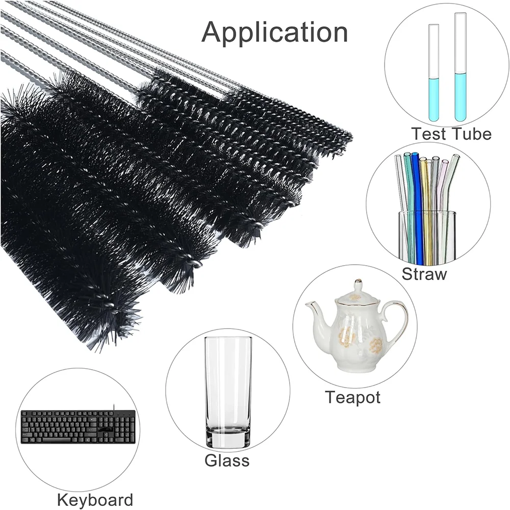 Brosse 6mm Pour Déboucher Lot De 2 Brosses De Nettoyage Pour Tubes 6mm - En Acier, Pour Tuyaux Et Conduits étroits Pompe Aquarium Externe