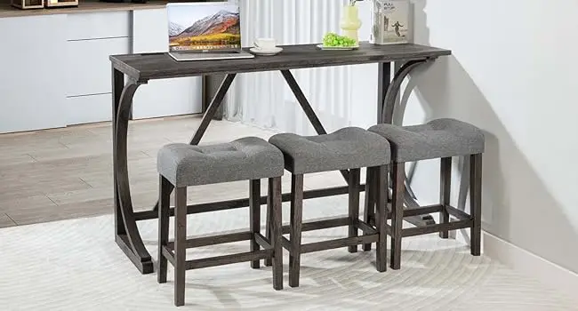 4 Piece Bar Table Set