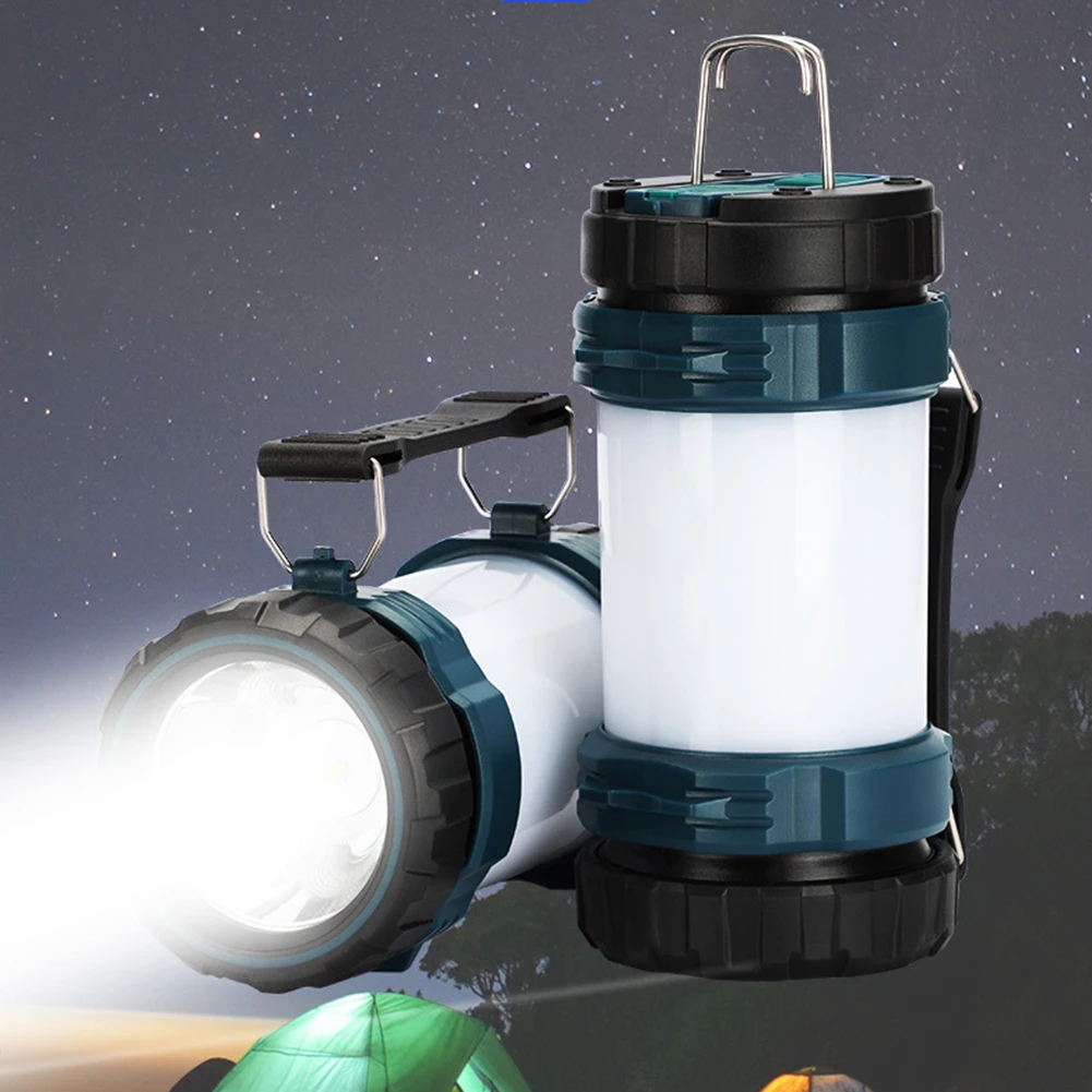 

2pcs LED Portable Camping Light 6 Lighting Mode Super Bright Light USB Rechargeable Outdoor Waterproof Emergency Flashlight