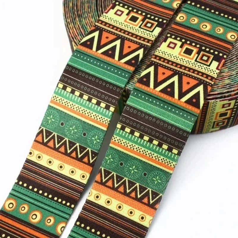 2 Meters Colorful Webbing Strap Purse Strap Ribbon Bag Straps Key Fob Luggage Belt Strap Rope Dog Pet Collar Accessories