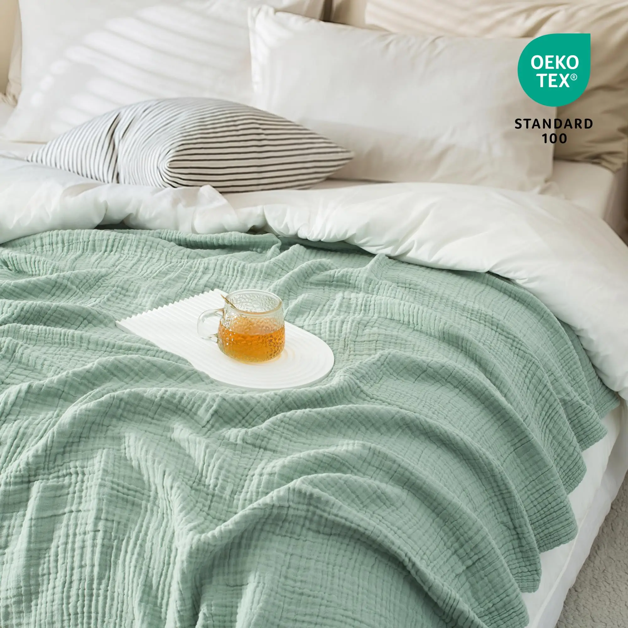 100% Cotton Muslin Throw Blanket 4-Layers Summer Gauze Throws for Bed Couch  Soft Lightweight Breathable Linen Blankets Bedspread - AliExpress