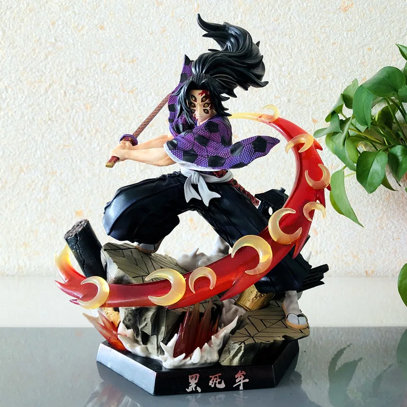 

Anime Peripheral Demon Slayer GK Kokushibo Kamado Tanjirou Battle Scene Statue PVC Action Figure Collectible Model Toy Boxed