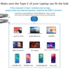 Type C Docking Station to HDMI 4K USB 3.0 VGA RJ45 PD USBC Hub for Laptop Macbook Pro HP Surface DELL Lenovo Samsung Dex Station 6