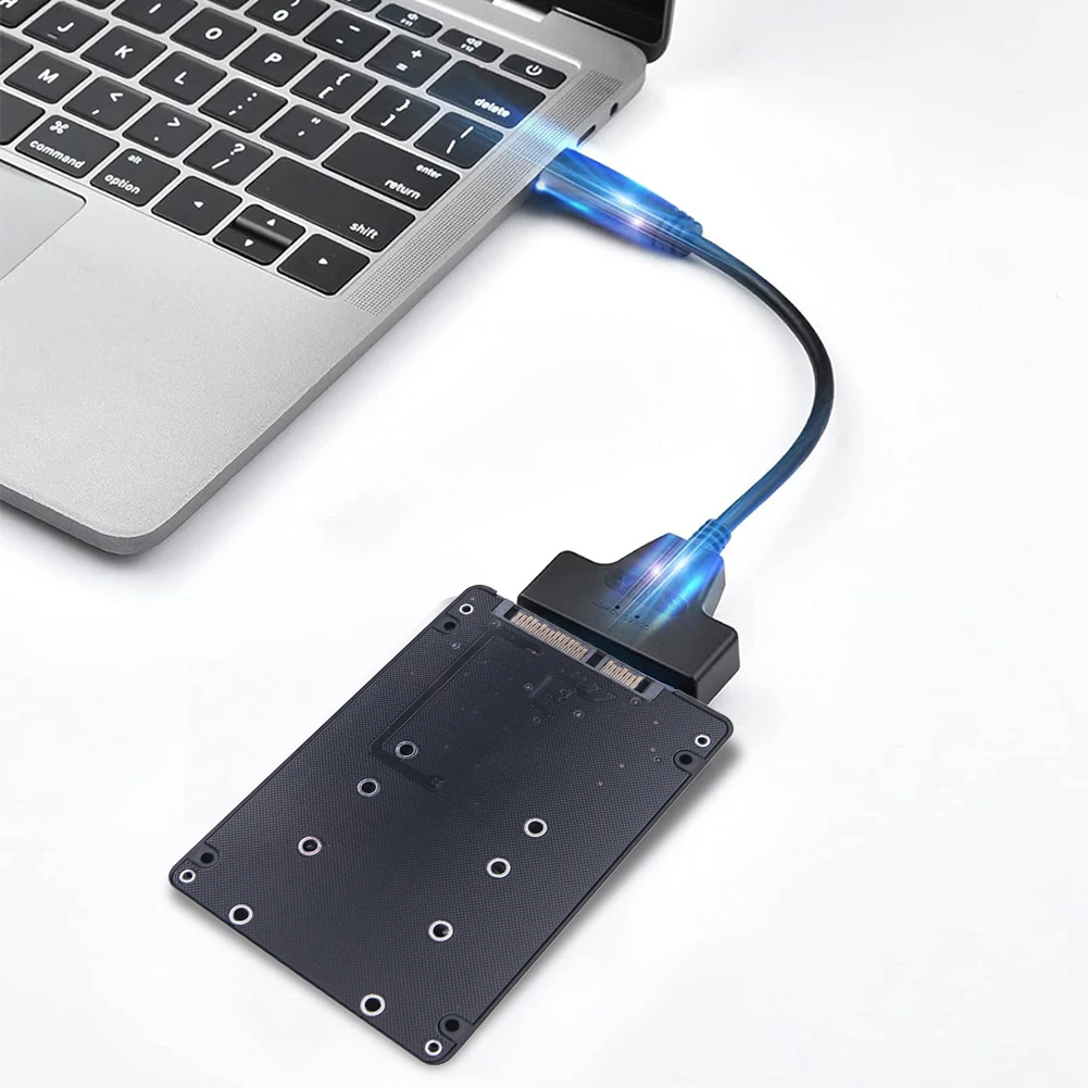 Description Picture 5 of itemM.2 NGFF SATA SSD To 2.5inch SATA 3.0 Adapter Card Msata To Sata 3 3.0 Dual Disk M.2 Adapter with USB Converter