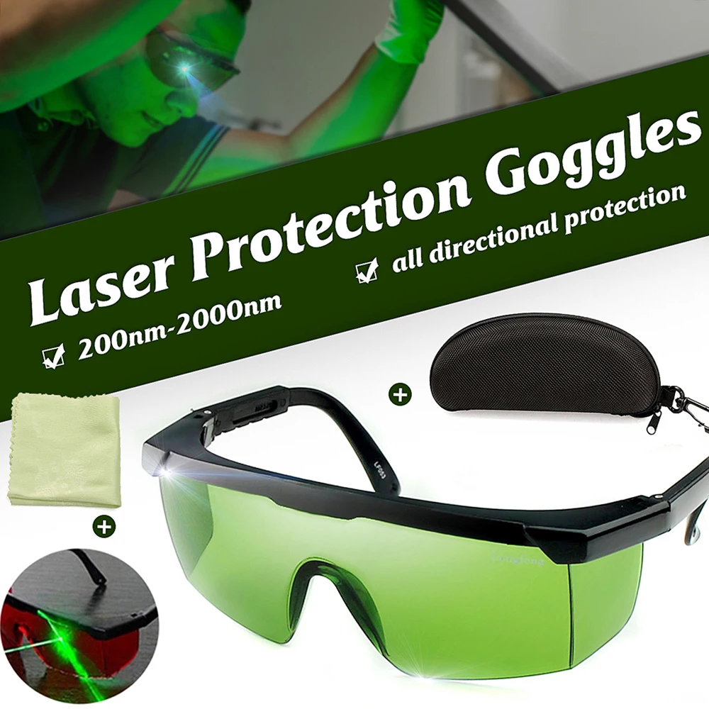 Laser Protection Goggles 200nm-2000nm Laser Safety Glasses OD4+ Stylish Protective Glasses Spectacles IPL-2 Protection Goggles