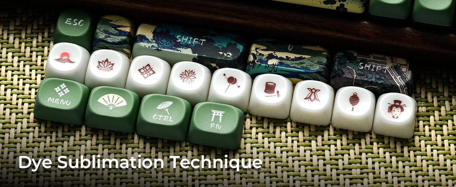 UKIYO-E Ceramic Glaze Keycap