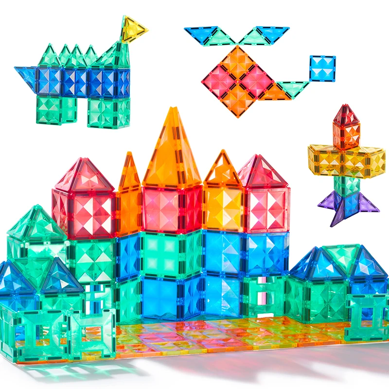 Mideer Kids Toys Building Blocks Colorful Magnetic Tiles Games for Children's Gift