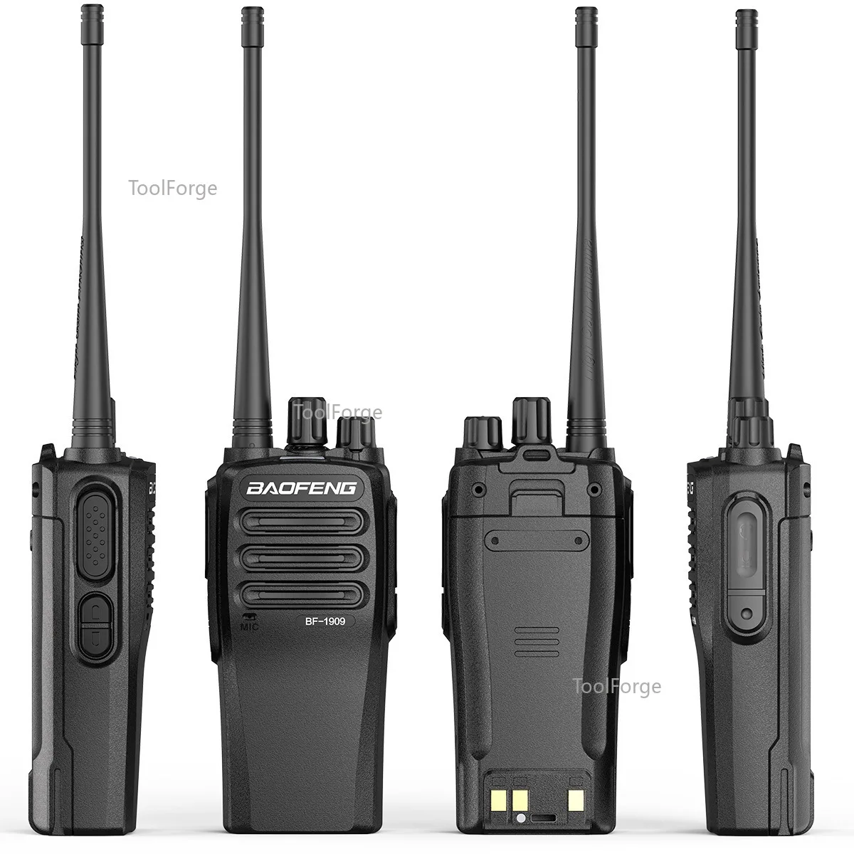 2pcs BaoFeng BF-1909 Walkie Talkie 10W High Power Professional Penetrating Radio Supports Type C Charge Long Range Powerful Port