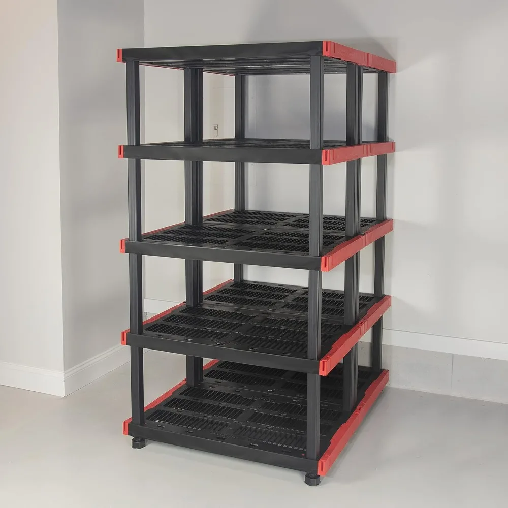 CX CRAFTSMAN, 5-Tier Highly Durable Storage Rack, 200lbs/shelf, (72.3&rdquo;H x 40&rdquo;W x 24&rdquo;D), Interlocking Shelving Unit