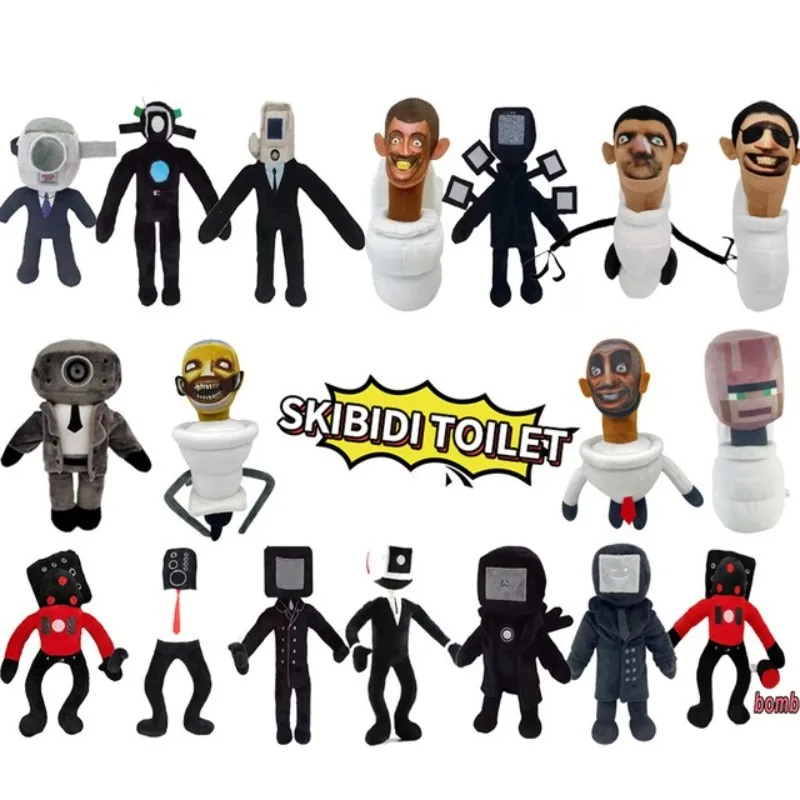 Skibidi Toilet Peluche Peluche Skibidi Dop Dop Sì Sì Titans Cameraman Tv Man Camera Man Camcordeman Speakerman Speaker Man Doll