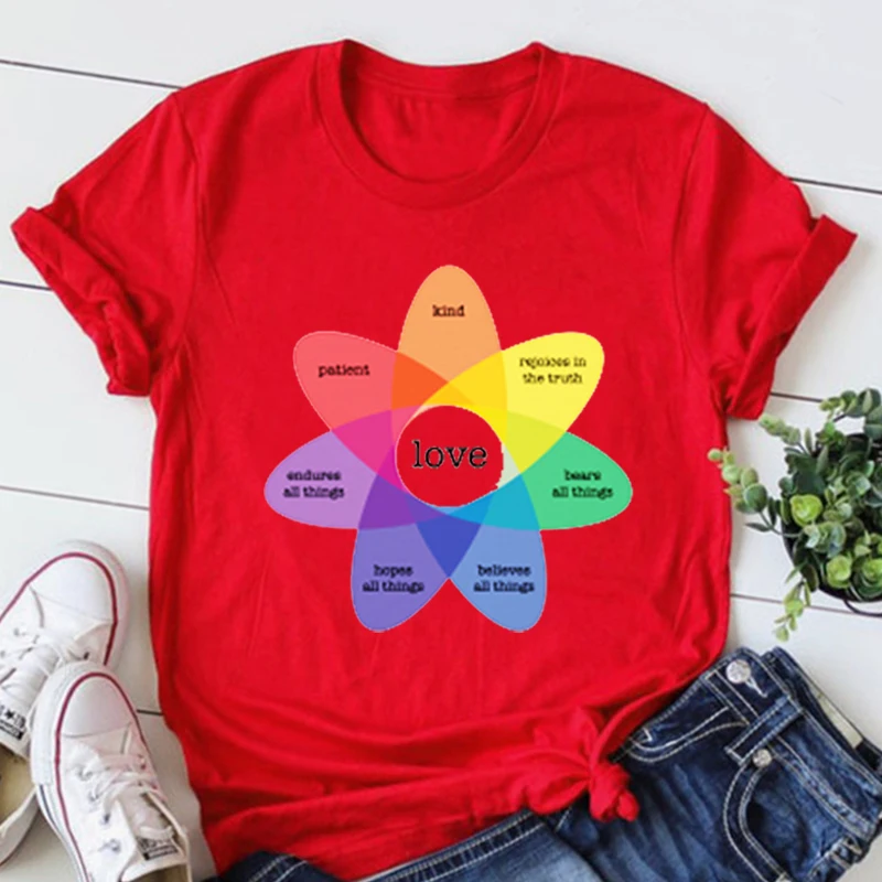 

Diagram of Love Tshirt Women God Women Sexy Tops P Fashion Jesus Tee Oversized T Shirt Harajuku Women Clothing M