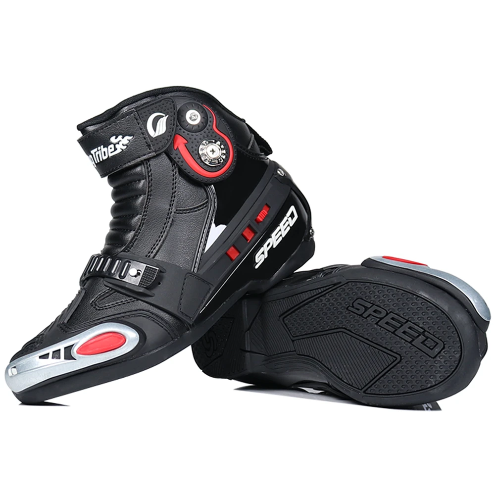 Zapatos De Moto Para Hombre - Calzado Ligero De Cuero | Suela Antideslizante Y Protecciones Reforzadas