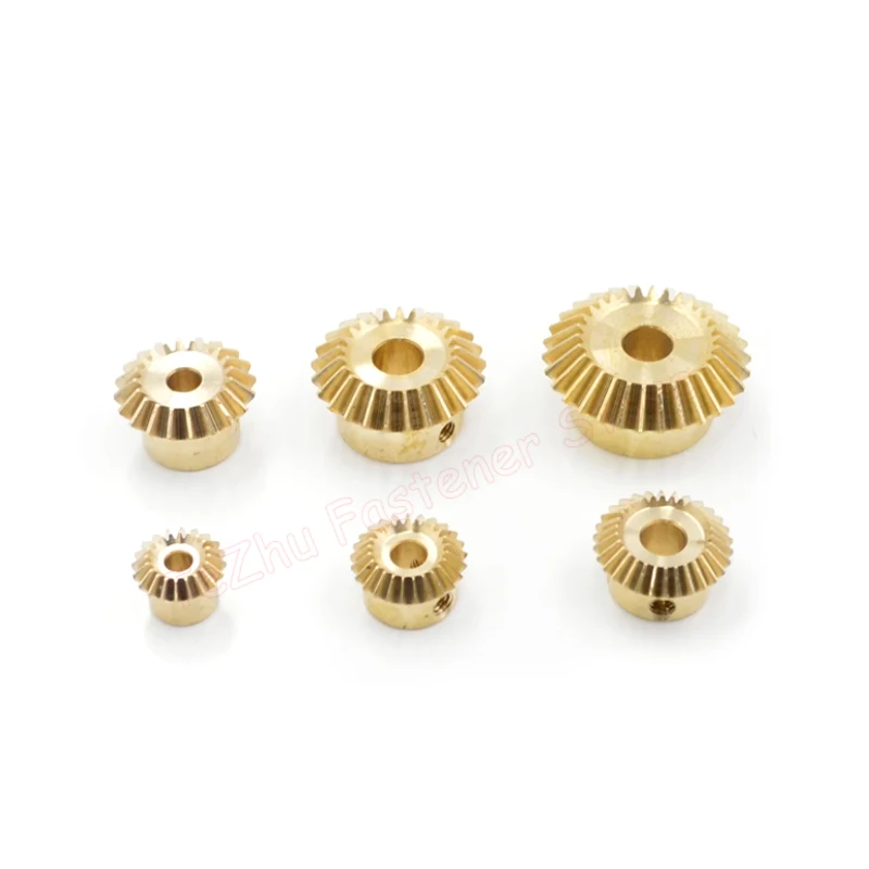 Transmission Gear 1pc 1:1 Brass Bevel Gear 0.5M 0.8M 1M 1.5M 15 20 25 30 Teeth 90 Degrees Meshing Angle Gears Bore 3/4/5/6/8/10/12/14/15mm