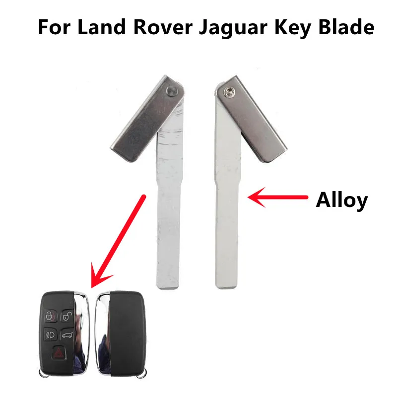 Alloy Metal Uncut Key Blade For Land Rover Range Rover Sport Evoque Freelander Discovery For Jaguar XE XJL XF Car Accessories