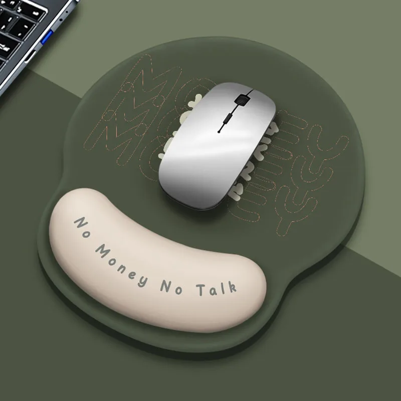 New Silicone Mouse Pad Cute Cartoon Wrist Pad Small Girl Desk Pad Non-Slip Wrist Pad
