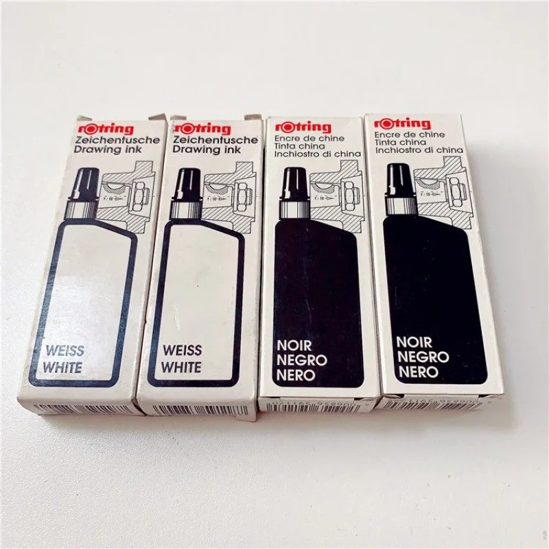 Technical Drawing Pen 1 Bottle rOtring Isograph 23 ml Liquid Ink Black/red/blue High Opacity Ink Excellent Adhesion