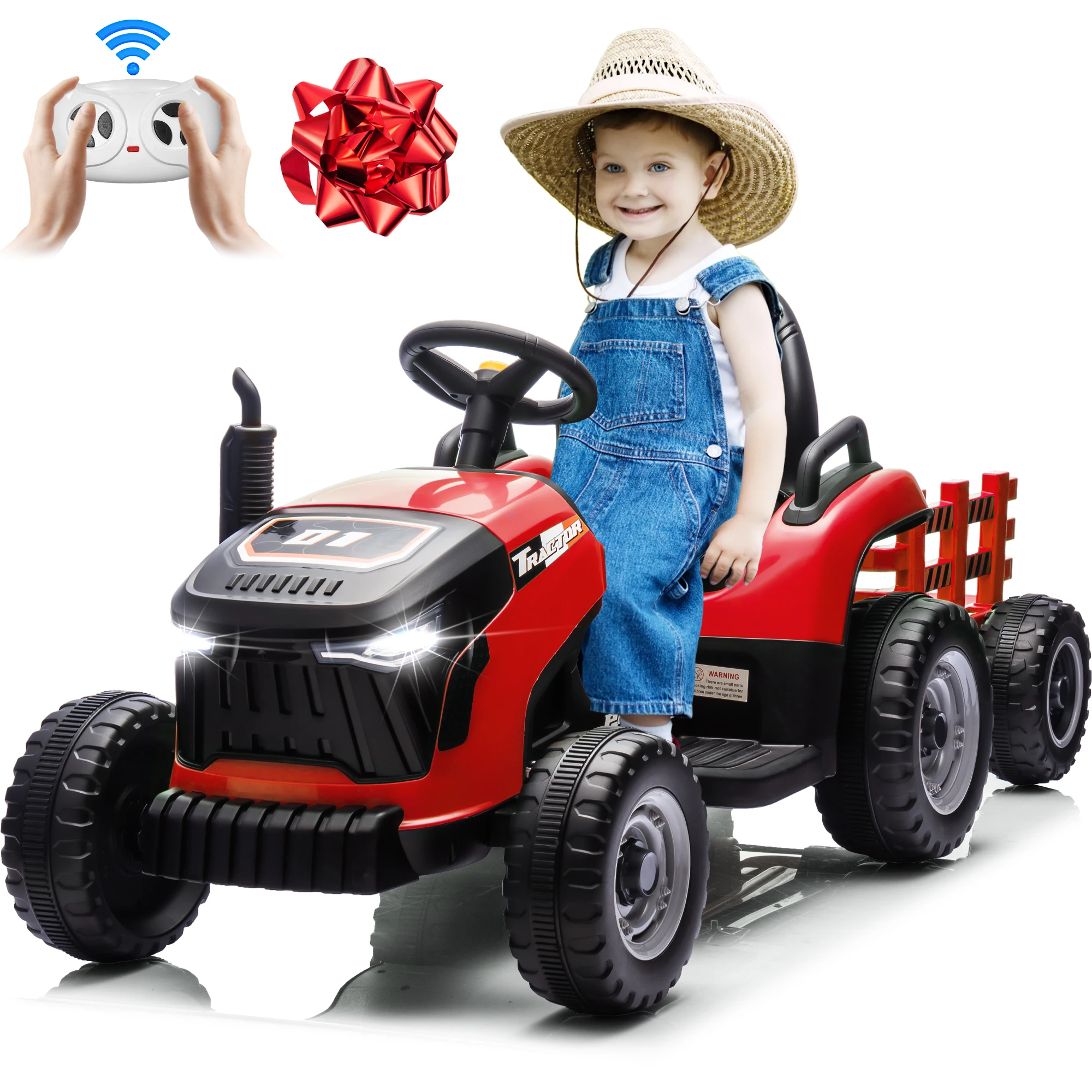 24V Electric Ride-On Tractor Truck for Kids