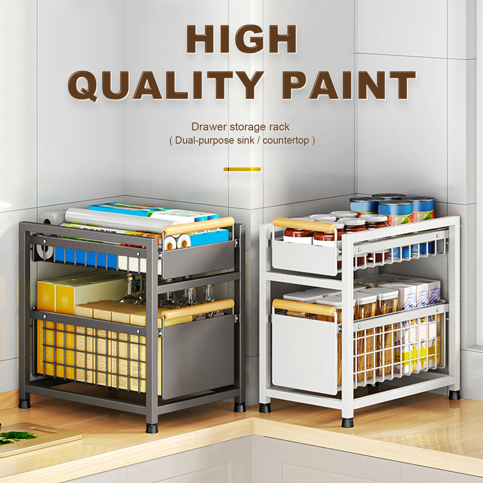 Pull-Out Kitchen Storage Rack 5