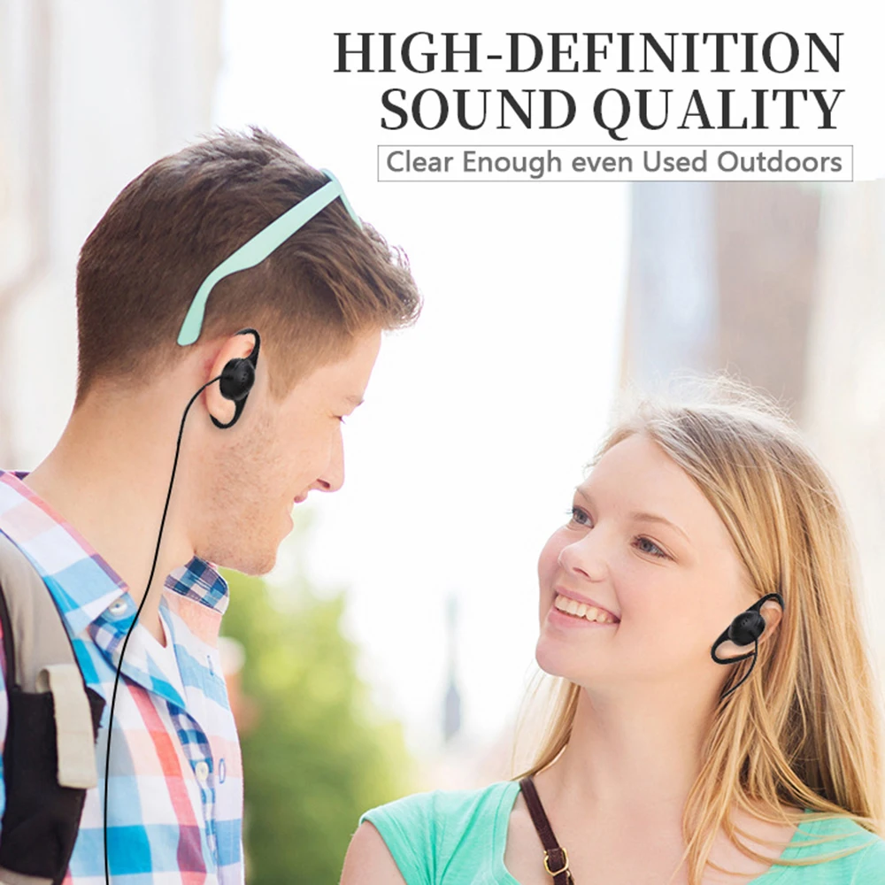D Shape Soft Ear Hook Earpiece 3.5mm Clip Type Earphones Portable Stereophone Headphone for Laptop PC Android Apple Phone