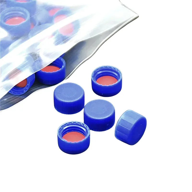 Polypropylene Cap PTFE/Silicone Septa 9 mm for Chromatography Vial 2 mL Replacement Agilent