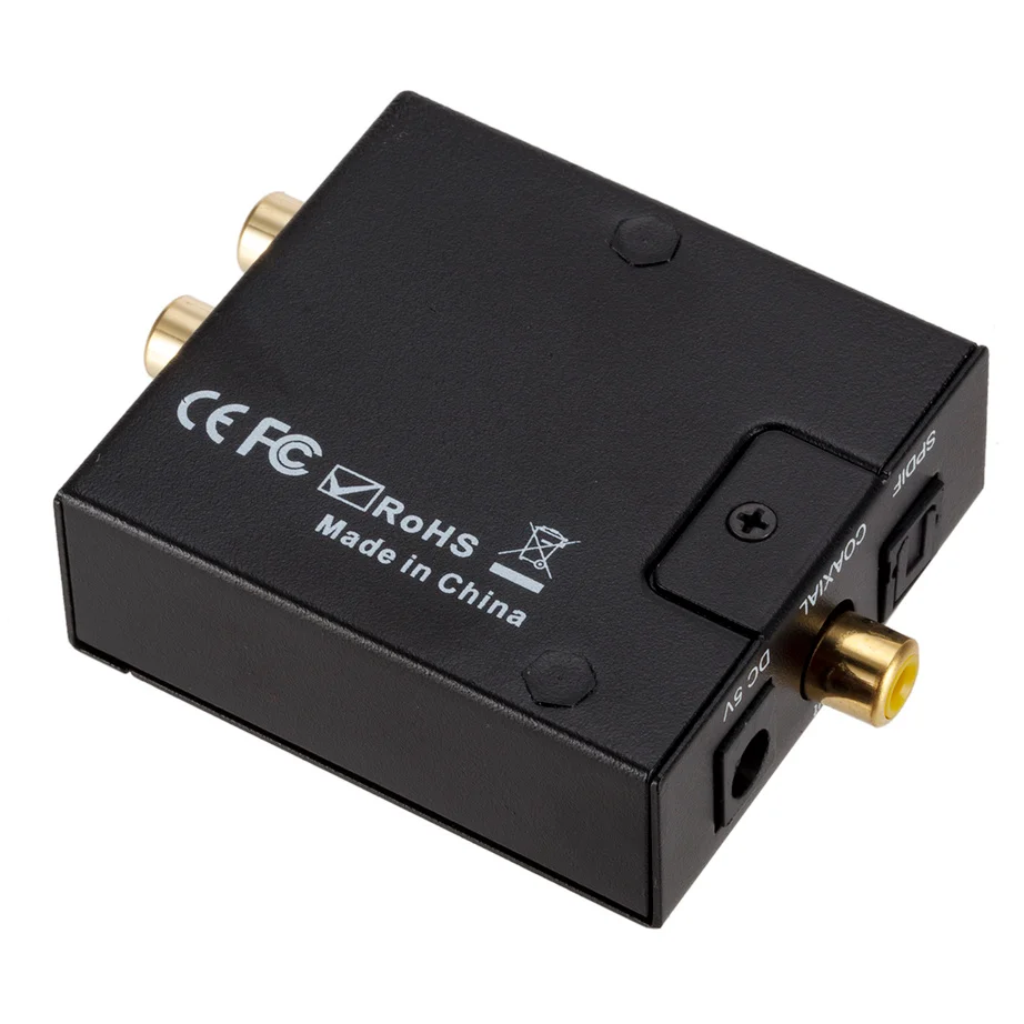 3.5Mm Jack, Coaxial Optical Fiber, Digital To Analog, Audio Aux Rca L / R, Converter, Spdif, Digital Audio Decoder, Amplifier, Portable, Audio Converter Adapter, Audio Converter, Audio Decoder, Audio Converter Amplifier