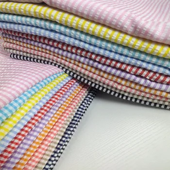 Seersucker Plaid Fabric 1