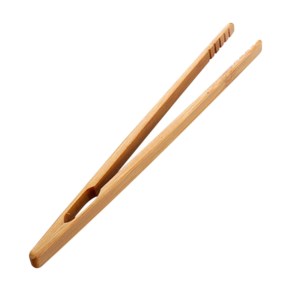 Bamboo Wooden Tea Clips Kitchen Food Tongs Salad Toast Tong Tweezer Bread Bacon Sugar Ice Tea Clip Teaware Accessories-1pc