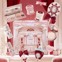 Flower Know Strawberry Cupid Series Makeup Gif Box Eyeshadow Liquid Cheeks Red Lips Clay Powder 4 Piece Set 2