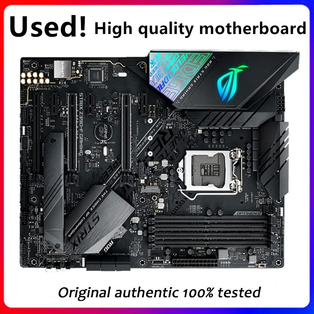 Per Strix Z390-F Gaming Originale Usato Desktop Intel Z390 64Gb Ddr4 Scheda Madre Lga 1151 I7/I5/I3 Usb3.0 Sata3