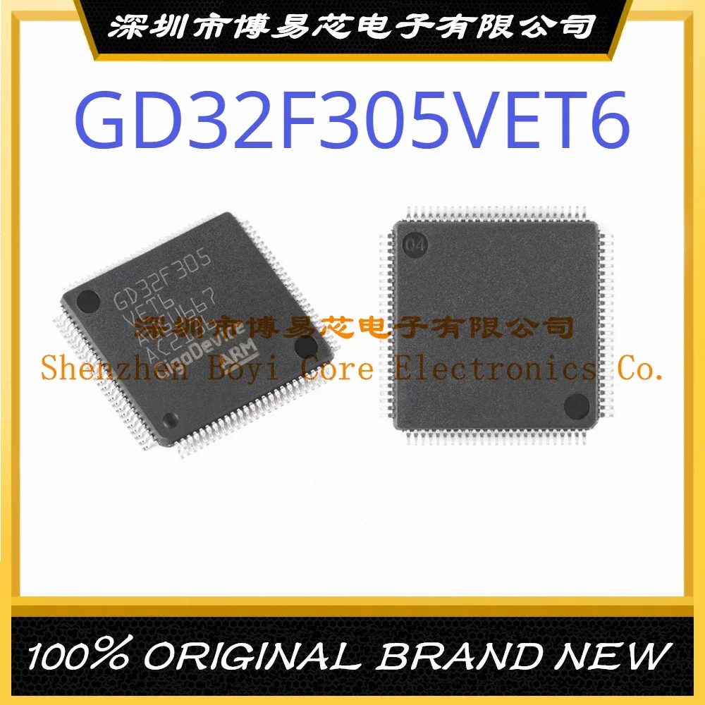 

GD32F305VET6 Package LQFP-100 ARM Cortex-M4 120MHz Flash Memory: 512KB RAM: 96KB MCU (MCU/MPU/SOC)