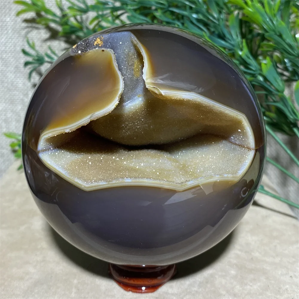 Natural-Crystal-Druzy-Agate-Geode-Sphere-Ball-High-Quality-Minerals ...