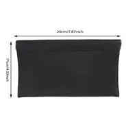 Portefeuille Long en cuir artificiel à fermeture automatique, porte-passeport, permis de conduire, porte-carte d'identité, casque, câble de données, pochette de stockage d'argent 5