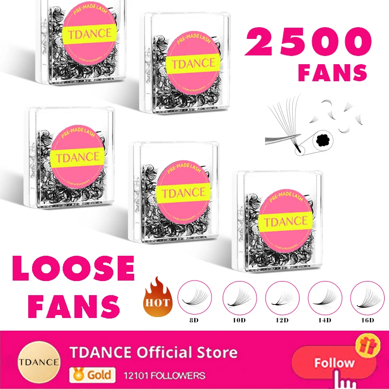 TDANCE Pointy Base Loose Fans - Eyelash Extensions