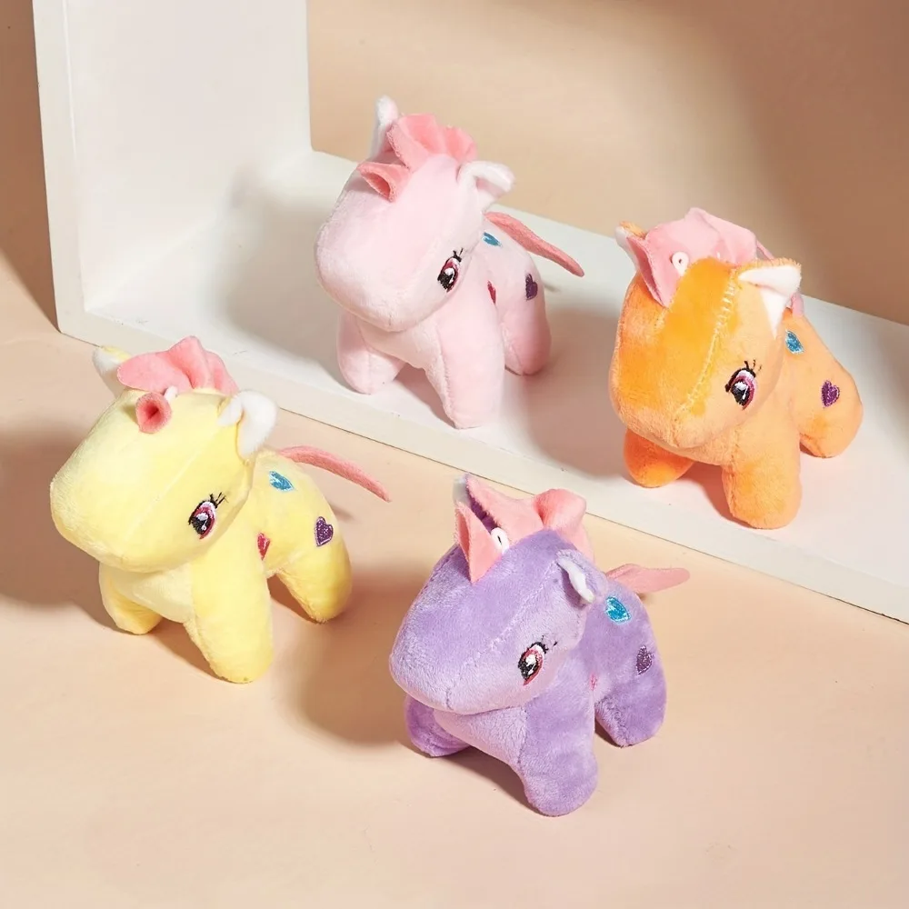 LLavero de unicornio de peluche para niños y niñas, animales de