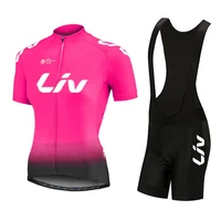2023 LIV Women Team Bike Summer Cycling Jersey bib shorts Set Road Bicycle Jerseys MTB Bicycle Wear Breathable Cycling Clothing 1