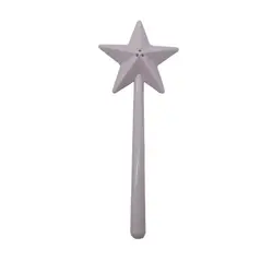 Magical Star Wand Portable Spice Dispenser Set - Refillable Seasoning Shakers for Kitchen, Dining, and BBQ Supplies (White - 3 holes)