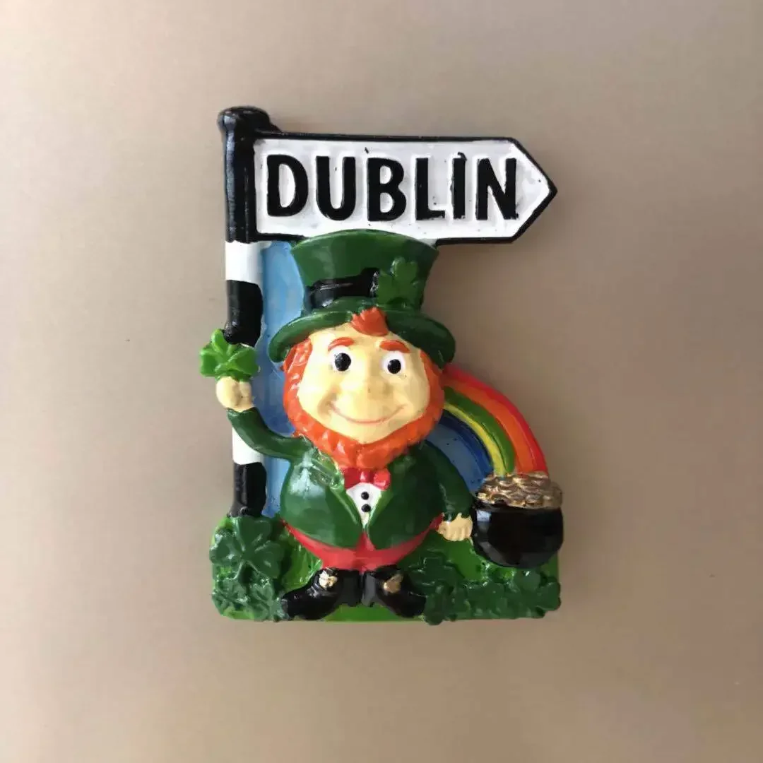 Ireland Cartoon Souvenir Fridge Magnets - World Tourism Home Decoration