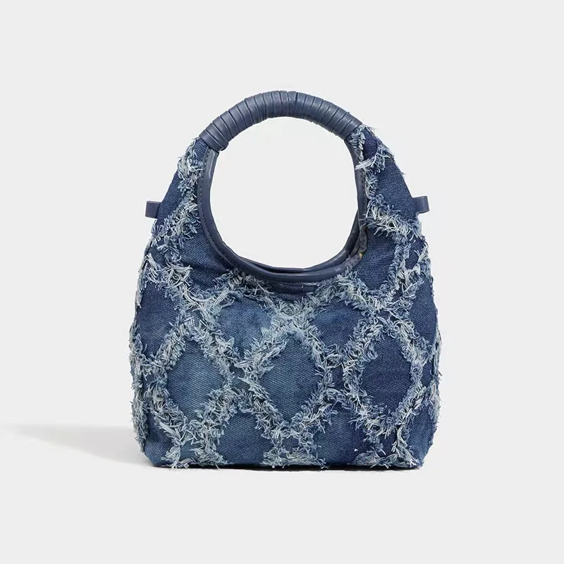 

Sweet Cool Style Handbag Stitching Fashion Versatile Armpit Bag Rhombus Simple Casual Crossbody Bag Fashionable Simple Handbag