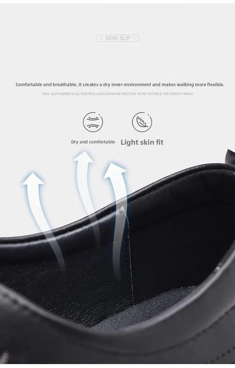 أحذية زفاف غير رسمية من الجلد الناعم للرجال نمط جديد للأعمال الرسمية قابلة للتنفس للخريف النسخة الكورية البريطانية بمقدمة مدببة للعريس S