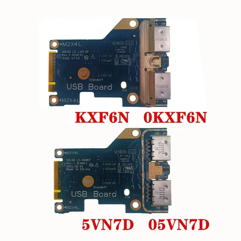 

NEW Genuine LAPTOP Replace IO USB Board For Dell G15 5521 (2022) G15 5515 (2021) HDK50 LS-L653P 0KXF6N GDL56 LS-K66EP 05VN7D