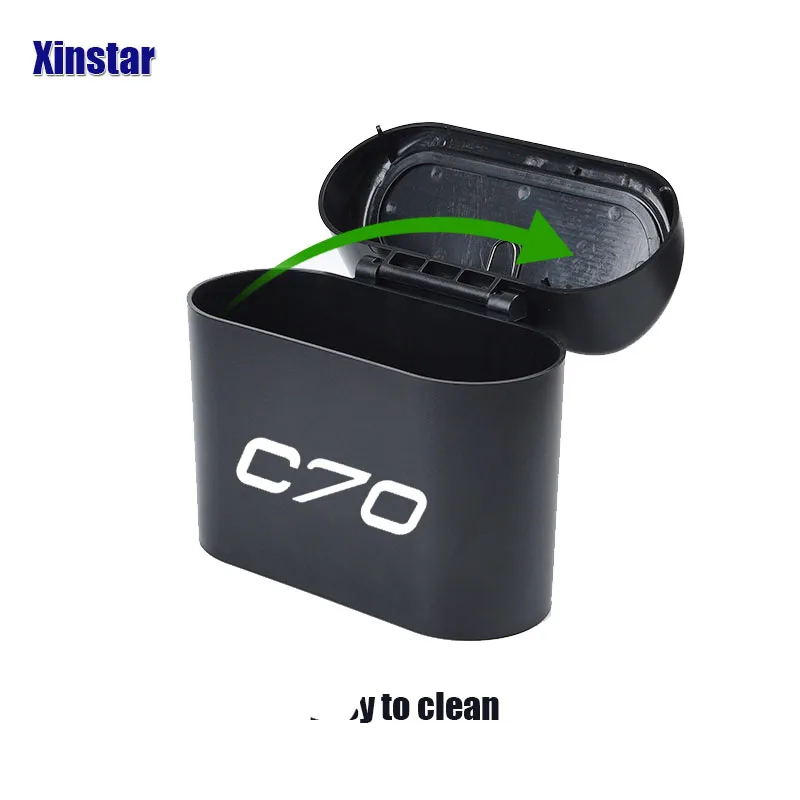 Plastic Car Trash Bin For Volvo S60 XC90 V40 V50 V60 V70 S80 S90 V90 C30 C70 XC70 XC60 XC40 AWD T6