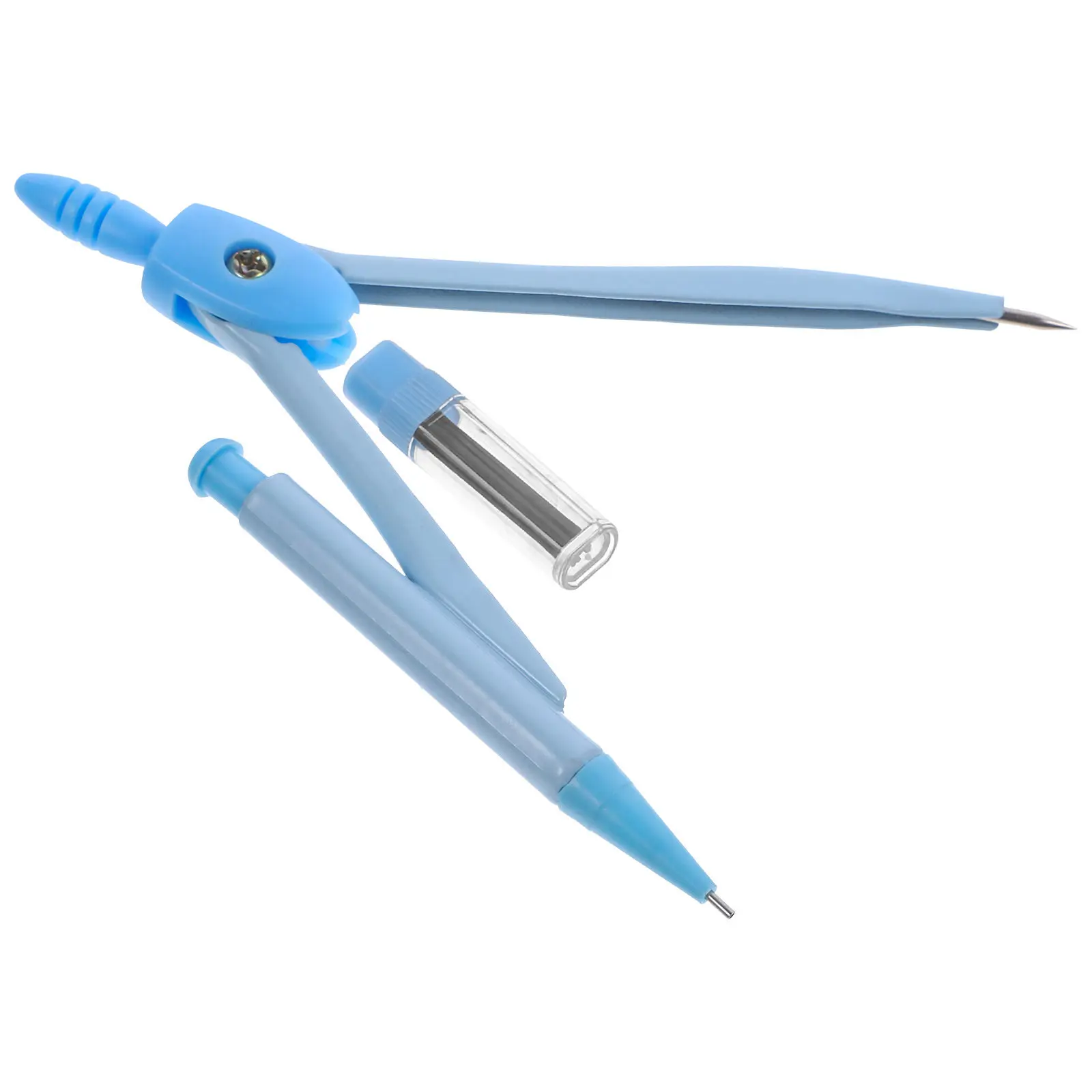 1세트 휴대용 수학용 컴퍼스 학생, 예술가, 교사, 학교 문구용 금속 제도 도면 도구