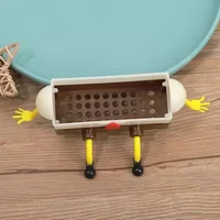1PC Creative Drainage Rack Home Kitchen Sink Shelf Dishwashing Brush Wipe Sink Wall Mounted Drainage Basket 4