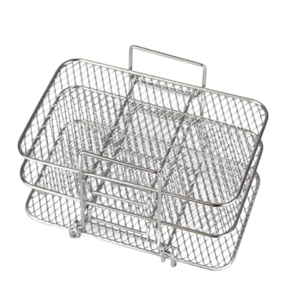 

Three-tier Air Fryer Grilling Rack Stainless Steel Airfryer Tool Baking Tray Roasting Cooking Rack Air Fryers Kitchen Accessory