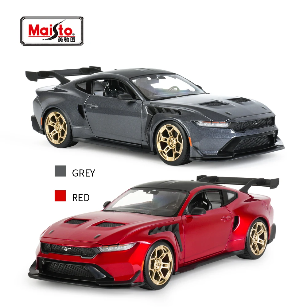 마이스토 1:18 2025 포드 머스탱 GTD 스태틱 다이캐스트 차량 수집용 모델카 장난감