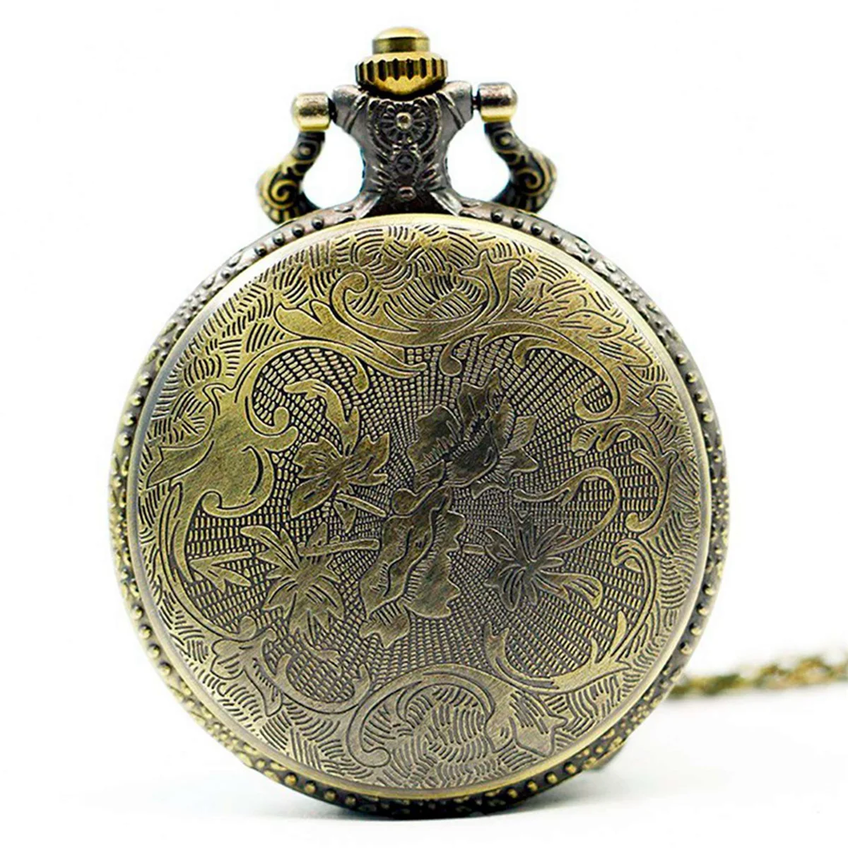 

Large bronze embossed Chinese style nostalgic retro big dragon pocket watch