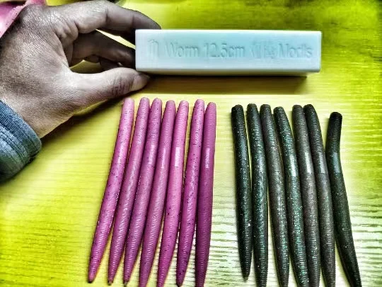 Wacky Worm Senko Worms Bass Fishing Lure Kit 30 Pk Wacky Rig Worms