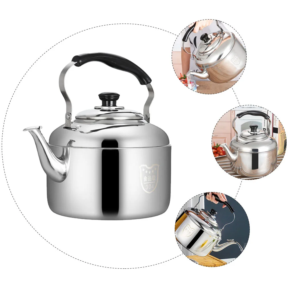 Whistling Tea Kettle Stainless Steel Teapot Teakettle For Stovetop Induction Stove Top 4L whistling teapot